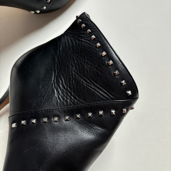 Marc Fisher Studded Leather Stiletto Boots - Picture 5 of 8